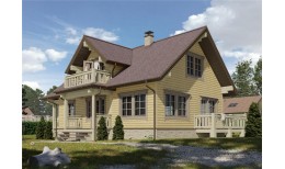 Сайдинг LUX под дерево, Брус, рябина