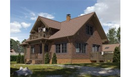 Фасадная панель Stein, тёмный орех