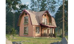 Фасадная панель Флемиш, красный жженый