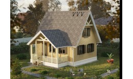 Сайдинг LUX под дерево, Брус, зрелый каштан