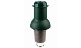 Элемент коньковый Krovent Pipe-Cone 125 ИЗ (выход вентиляции помещений) зеленый
