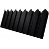 Профнастил С20A фигурный Grand Line 0,5 Satin Matt TX RAL 9005 черный