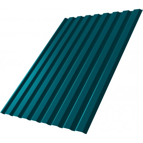 Профнастил С20A Grand Line 0,45 PE с пленкой RAL 5021 водная синь