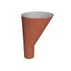 Воронка водосборная Vortex Проект 146мм RAL 8004 терракота