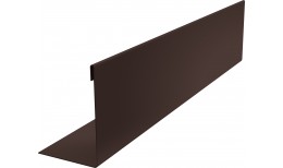 Нащельник 125 Texas 25х35 0,5 Velur X с пленкой RAL 8017 шоколад (L1,5)