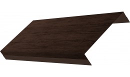 Ламель обратная 125 жалюзи Texas 0,45 Print Premium с пленкой Antique Wood
