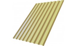 Профнастил С20A Grand Line 0,4 PE с пленкой RAL 1014 слоновая кость