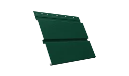 Софит металлический Квадро брус с перфорацией 0,45 Drap TX с пленкой RAL 6005 зеленый мох