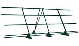 Ограждение кровельное со снегозадержателем на фальц Grand Line 1,2х3м RAL 6005
