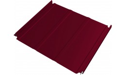 Кликфальц Double Pro Line Grand Line 0,45 ПЭ с пленкой на замках RAL 3003 рубиново-красный