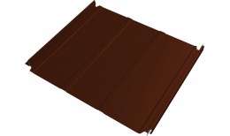 Кликфальц Double Pro Line Grand Line 0,45 ПЭ с пленкой на замках RAL 3009 оксидно-красный