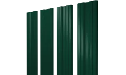 Штакетник Twin с прямым резом 0,45 Drap TX RAL 6005 зеленый мох