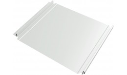 Кликфальц Double Pro Grand Line 0,45 Drap ТХ с пленкой на замках RAL 9003 сигнальный белый