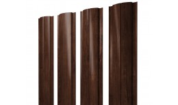 Штакетник Полукруглый Slim с прямым резом 0,45 Print Elite Cherry Wood TwinColor