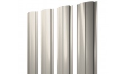 Штакетник Полукруглый Slim с прямым резом 0,45 Print Elite Milky Wood TwinColor