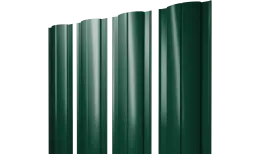 Штакетник Круглый с прямым резом 0,45 PE RAL 6005 зеленый мох