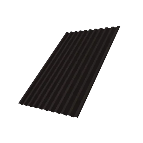 Профнастил С21R 0,4 PE-Matt-Double RAL 9005 черный