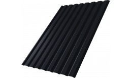 Профнастил С20A Grand Line 0,5 Satin Matt TX с пленкой RAL 7024 мокрый асфальт