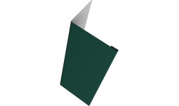 Нащельник (для калиток и ворот) 25х35 жалюзи Milan, Tokyo, Palermo 0,5 Satin Matt с пленкой RAL 6005 зеленый мох (L1,68)