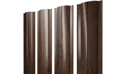 Штакетник Круглый с прямым резом 0,45 Print Elite Antique Wood TwinColor