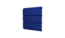 Софит металлический центральная перфорация 0,45 PE с пленкой RAL 5002 ультрамариново-синий