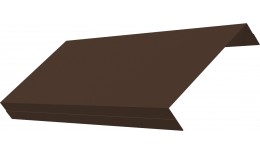 Ламель обратная 125 жалюзи Texas 0,5 Velur X с пленкой RAL 8017 шоколад