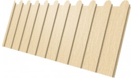 Профнастил С8A v02 фигурный Grand Line 0,45 Print Elite Milky Wood TwinColor