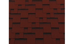 RoofShield черепица Премиум Модерн (3м2) Красный с оттенением