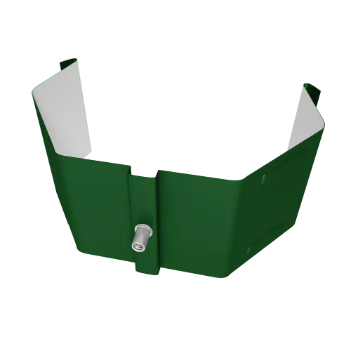 Крепление трубы для гофры на кирпич Vortex в2 RAL 6002 лиственно-зеленый