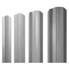 Штакетник М-образный А фигурный 0,5 PE RAL 7004 сигнальный серый