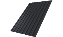 Профнастил С10A Grand Line 0,45 ПЭ матовый с пленкой RAL 7024 мокрый асфальт