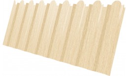 Профнастил С20B фигурный Grand Line 0,45 Print Elite Milky Wood TwinColor