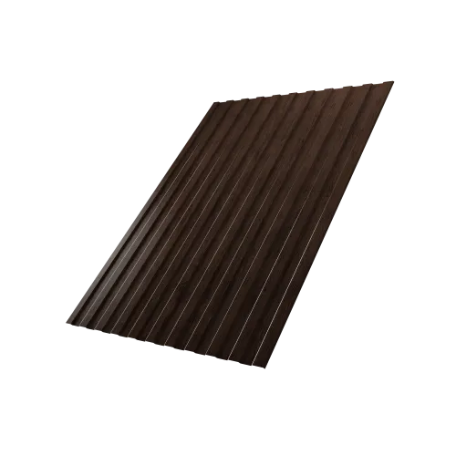 Профнастил С8A v01 0,4 Print Premium с пленкой Antique Wood TwinColor