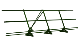 Ограждение кровельное со снегозадержателем на фальц Grand Line 0,9х3м RAL 6002
