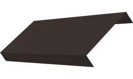Ламель обратная 125 жалюзи Texas 0,5 Velur X с пленкой RR 32 темно-коричневый