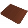 Кликфальц Double Pro Line Grand Line 0,45 Drap ТХ с пленкой на замках RAL 8004 терракота