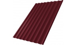 Профнастил С20R Grand Line 0,7 ПЭ слим RAL 3005 красное вино