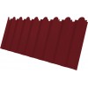 Профнастил С20B фигурный Grand Line 0,45 Drap RAL 3005 красное вино