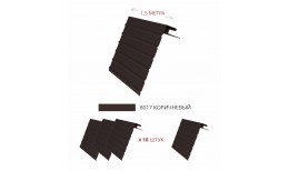 Комплект Фаска J Grand Line Standart 1,5м коричневый (4шт)