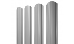 Штакетник Полукруглый Slim фигурный 0,45 PE RAL 7004 сигнальный серый
