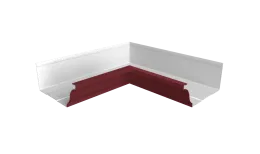 Угол желоба со сварным швом внутренний Vortex Проект 210мм RAL 3005 красное вино
