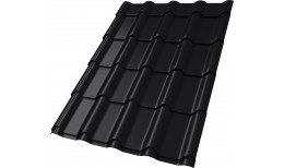 Металлочерепица камея 0,5 Satin Matt TX RAL 9005 черный