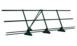 Ограждение кровельное со снегозадержателем на фальц Grand Line 0,9х3м RAL 6005