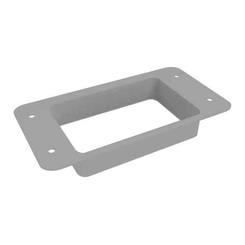 Приемник воды прямоугольный Vortex в2 RAL 9006 бело-алюминиевый