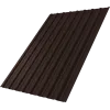 Профнастил С10A Grand Line 0,45 ПЭ матовый с пленкой RAL 8017 шоколад