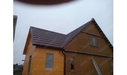 Кронштейн трубы Grand Line на дерево, 90мм RAL 8017 шоколад