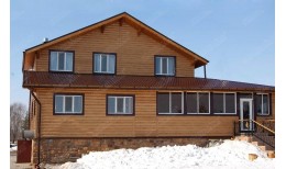 Труба круглая соединительная Grand Line 90мм 1м RAL 8017 шоколад