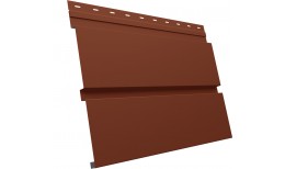 Квадро брус 0,5 Satin Matt TX с пленкой RAL 8004 терракота