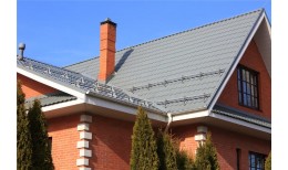 Снегозадержатель NEW трубчатый Grand Line RAL 6005 1м