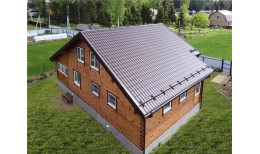 Металлочерепица классик 0,5 Satin RAL 8017 шоколад